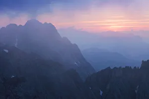 Images Dated 23rd June 2012: Summer solstice with fog in the Karwendel, Tyrol, Austria