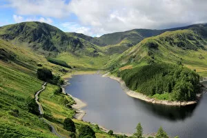 Images Dated 18th September 2017: Summer view over Haweswater reservoir, Mardale valley, Lake District National Park