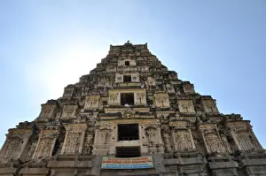 Hampi Prints: Sun hiding behind gopura