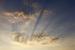 Beam Gallery: Sun rays in the cloudy sky, Ireland, Europe