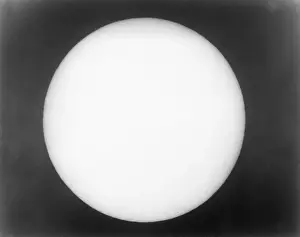 Spot Prints: Sun W/Sunspots - Dots On A White Circle