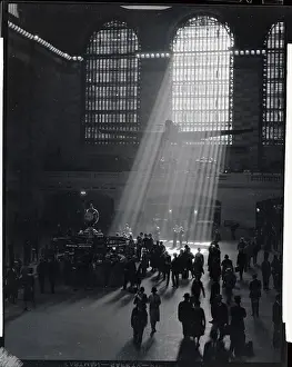Sunbeams Shining into Grand Central Station