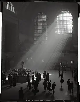 Traveler Prints: Sunbeams Streaming into Grand Central Station
