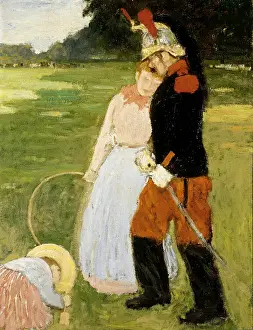 Stylish Prints: Sunday in the Bois de Boulogne. Artist: Evenepoel, Henri Jacques Edouard (1872-1899)