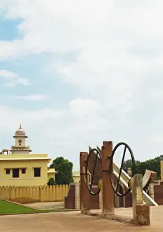 Jantar Mantar Prints: Sundials at an observatory, Jantar Mantar, Jaipur, Rajasthan, India