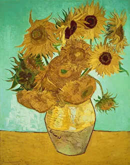 <b class=qtipBold><figcaption>Sunflowers, 1888 (oil on canvas)</figcaption></b><br>Neue Pinakothek, Munich, Germany Sunflowers, 1888 (oil on canvas)