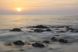 Images Dated 11th March 2013: Sunrise over the Arabian Sea, Masirah or Mazeira Island, Oman