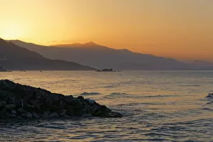 Images Dated 5th June 2013: Sunrise on the coast of Anamur, Mersin Province, Turkish Riviera, Turkey