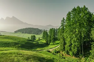 Mountaineering Prints: sunrise in Dolomites alps, Italy