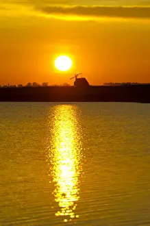 Light Reflex Prints: Sunrise with drawing well at Darscho-Lacke or Warmsee Lake