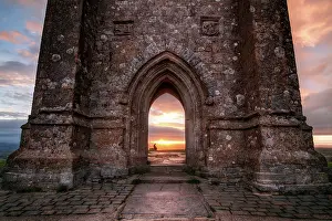 Sunrise, Glastonbury Tor, Somerset, England