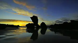 Sunrise landscape photo over the Kenton-on-Sea coastline in the Eastern Cape Province of South Africa