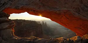 Spectacular Mesa Stone Arch Iconic Vistas Prints: Sunrise at Mesa Arch stone arch, Canyonlands National Park, near Moab, Utah, United States