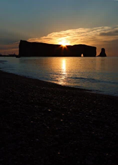 Images Dated 25th July 2014: Sunrise in Perc├®, Gaspe