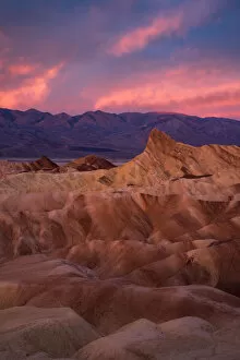 Images Dated 23rd January 2018: Sunrise at Zabriskie point, Death Valley National Park