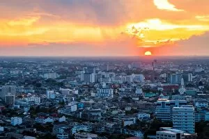 Sunset Bangkok city, Thailand