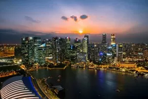 Images Dated 10th February 2017: Sunset Downtown singapore