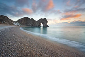 Images Dated 8th January 2010: Sunset, Durdle Door