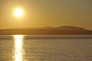 Sunsets Prints: Sunset, evening atmosphere off the Olympic Peninsula