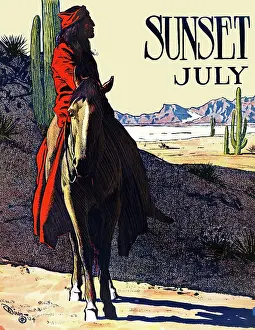 Native American Prints: Sunset July
