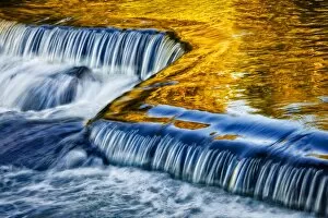 Froth Gallery: Sunset on the Ontonagon River Falls #1