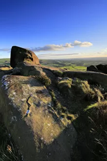 Dave Porter's UK, European and World Landscapes Gallery: Sunset over the Ramshaw Rocks