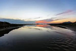 Corfu Prints: Sunset reflection in the Ionian sea, Corfu island, Greece