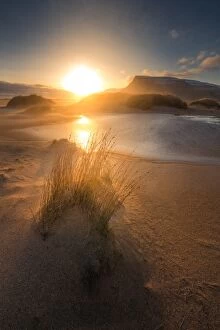 Images Dated 30th October 2013: Sunset sand dune landscape in west Iceland
