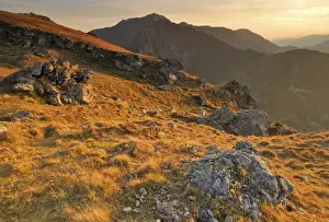 Nationalpark Prints: Sunset on the Schistlnock, Nationalpark Nockberge national park
