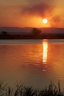 Images Dated 14th August 2010: Sunset over water at Isimangaliso, Kwazulu-Natal, South Africa