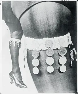 Photographic Study Prints: Superimposed Leg Wearing Musical Garter