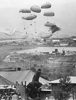 Supply Prints: Supplies Being Dropped into Khe Sanh