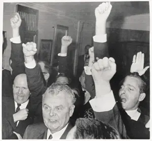 Ottawa Prints: Supporters Cheering for John Diefenbaker
