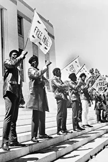 Huey P Prints: Supporters of Huey Newton Outside Courthouse