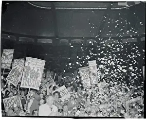 Frenzy Prints: Supporters Rallying for their Candidate