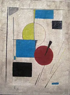 Nonrepresentational Prints: Suprematist Composition, 1921. Artist: Lissitzky, El (1890-1941)