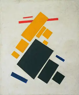 Malevich Prints: Suprematist Composition: Airplane Flying