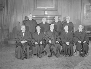 William J Prints: Supreme Court Judges Posing for Camera