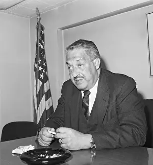 Ashtray Prints: Supreme Court Justice Thurgood Marshall