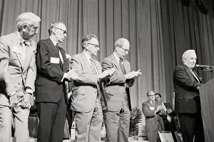 Supreme Court Justices Applauding Warren E. Burger