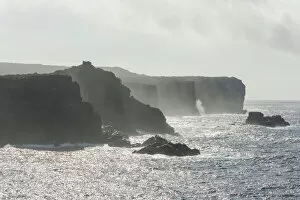 Froth Gallery: Surf with cliffs, Espanola Island, Galapagos Islands, Ecuador