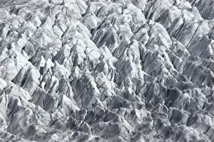 Snout Prints: Surface of the Aletsch Glacier, Bernese Alps, Valais canton, Switzerland, Europe