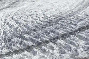 Snout Prints: Surface of the Aletsch Glacier, Bernese Alps, Valais canton, Switzerland, Europe