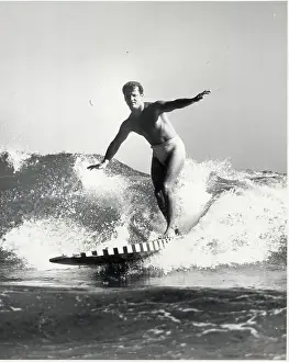 Surfer Prints: Surfer Riding a Wave