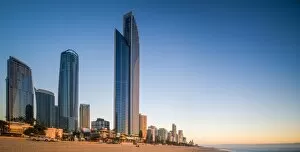 Images Dated 3rd April 2016: Surfers Paradise Beach and Skyline