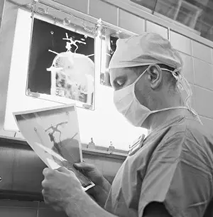 Surgeon Reading X-Ray