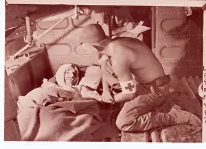 New Guinea Prints: Surgeon Speaking to Wounded Soldier