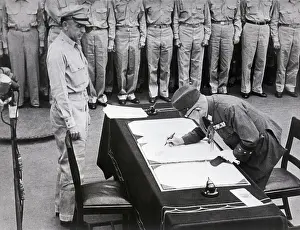 Surrender of Japan on the USS Missouri