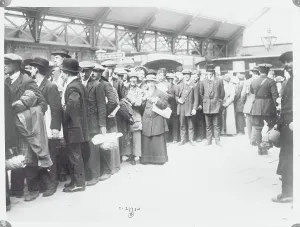 Relief Prints: Survivors Waiting to Proceed to London