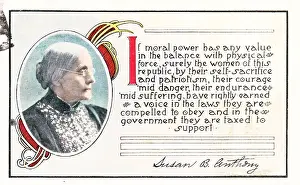 Susan B Anthony Postcard
